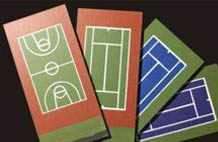 亞強(qiáng)體育施工案例:丙烯酸樣塊YQ-0024,